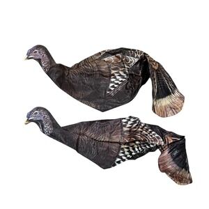 Sceery Outdoors Multicolor Inflatable Turkey Realistic Hen Design Decoy Set Of 2
